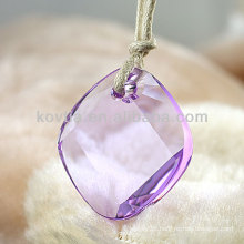 Hot sale transparent purple crystal diamond pendant